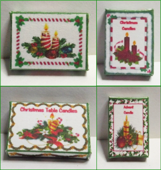 CHRISTMAS CANDLES BOXES KIT (image for) CHRISTMAS CANDLES BOXES KIT